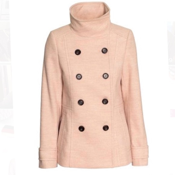H&M Jackets & Blazers - SALE!!! Dusty Pink H&M Peacoat
